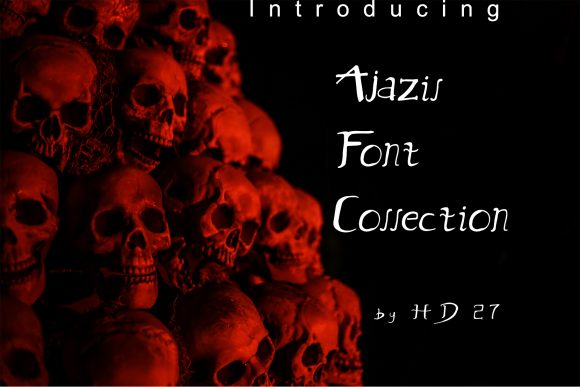 Ajazil Display Font for Spooky and Dramatic Campaigns