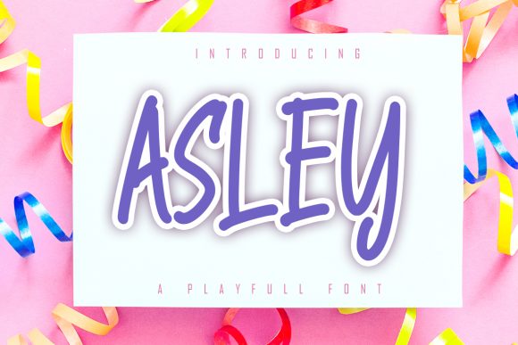 Asley: A Handwritten Font for Editorial Design