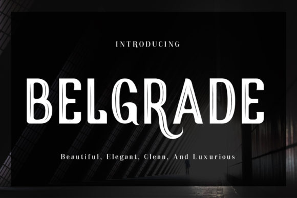 Belgrade Font for Editorial Design