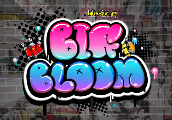 Big Bloom Font: A Playful Display Typeface for Digital Design