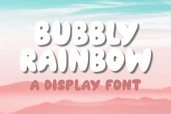 Bubbly Rainbow: A Playful Display Font for Editorial Design