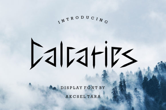 Calcaries: A Display Font for Editorial Elegance