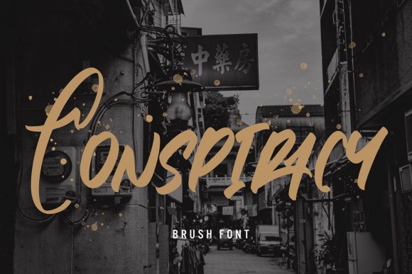 Conspiracy Font: A Bold Display Typeface for Editorial Design