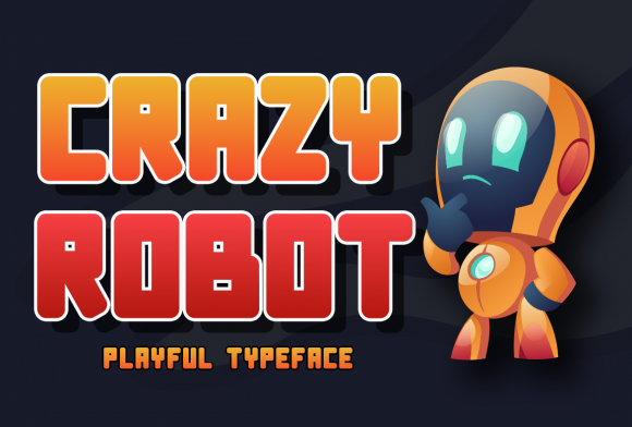 Crazy Robot: A Techno Display Font for Creative Branding Projects