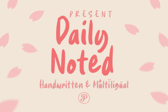 Daily Noted Font for Modern Display Typography