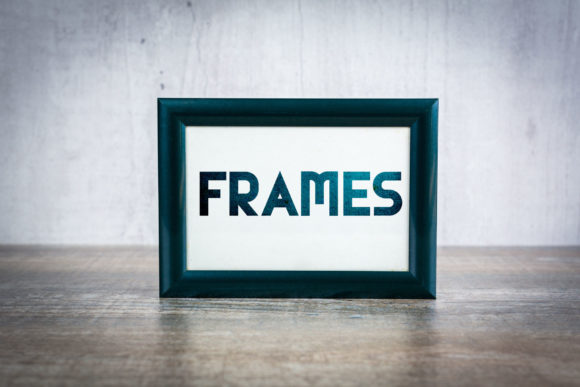 Frames Display Font for Bold Editorial Design