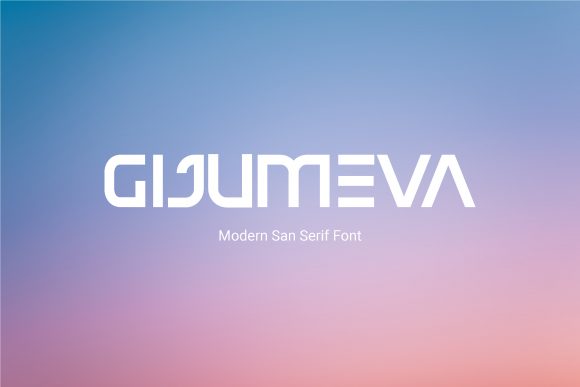 Gijumeva: A Modern Display Font for Creative Branding Projects