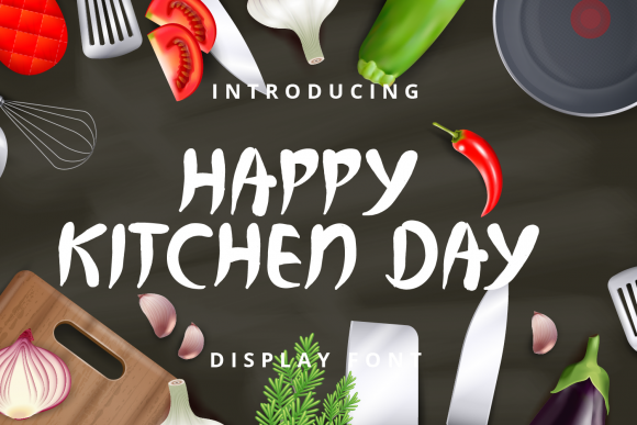 Happy Kitchen Day Font for Memorable Campaigns