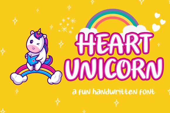 Heart Unicorn Font for Playful and Memorable Branding