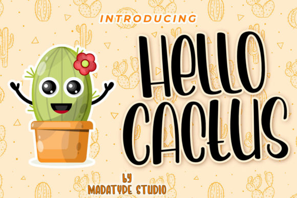 Hello Cactus: A Versatile Display Font for Creative Projects