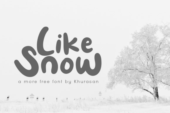 Like Snow Font: A Display Typeface for Polished Web Design