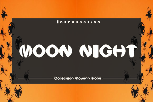 Moon Night Font for Business Branding and Design