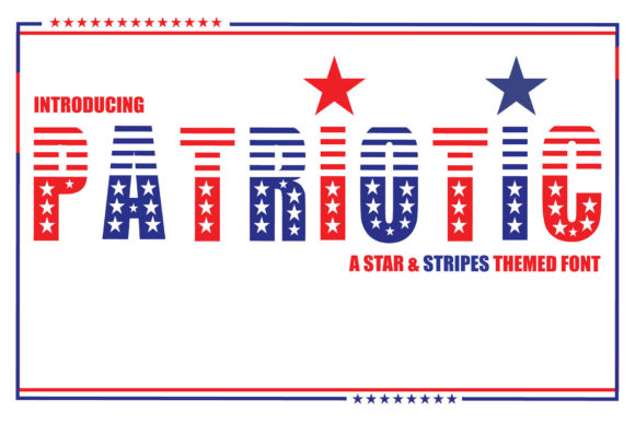 Patriotic Font for Bold Digital Branding and Web Design