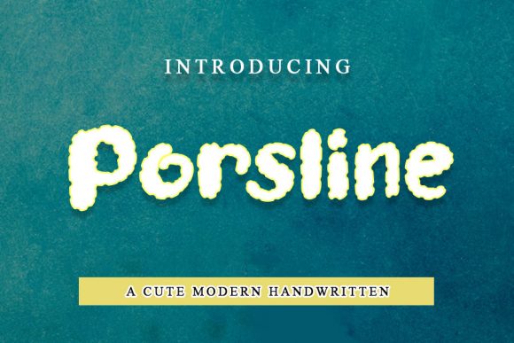 Porsline Font for Creative Branding and Display Projects