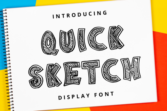 Quick Sketch Font: A Unique Display Typeface for Crafters