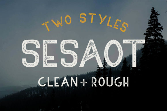 Sesaot Font: A Display Typeface for Strong Branding