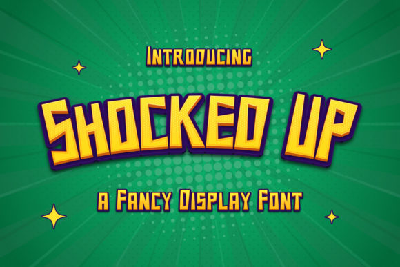 Shocked Up Font for Playful Campaign Design