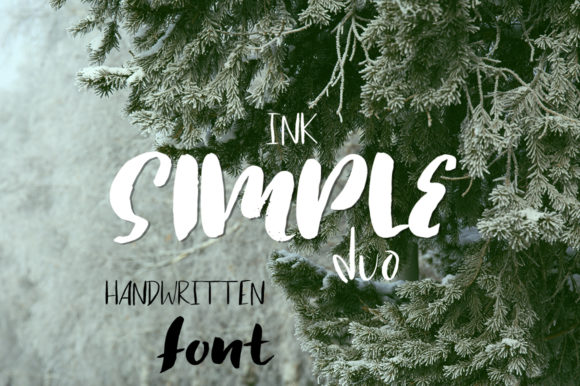 Simple Ink Duo Font for Web Design