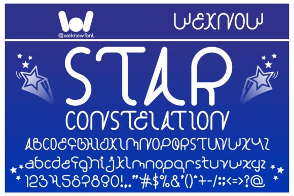 Star Constellation: A Bold Display Font for Creative Projects