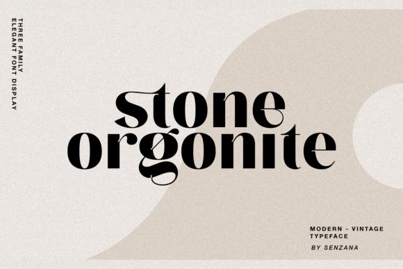 Stone Orgonite Font for Impactful Display Design