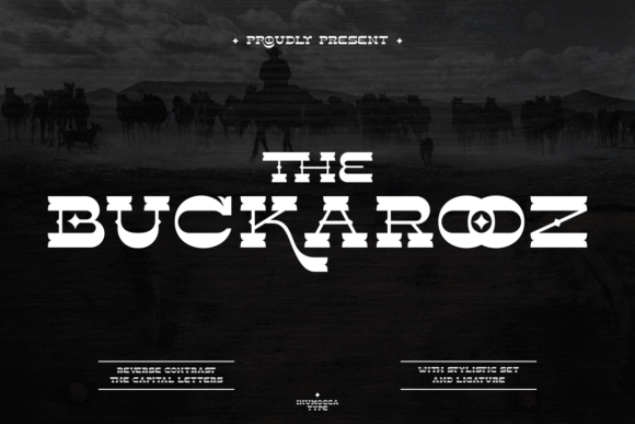 The Buckarooz Font: A Bold Display Typeface for Creative Campaigns