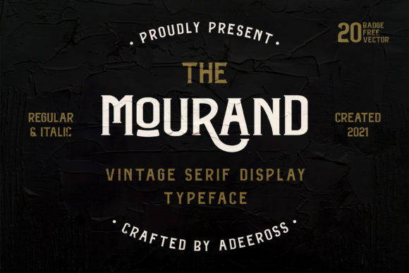 The Mourand Display Font for Bold and Vintage Campaigns