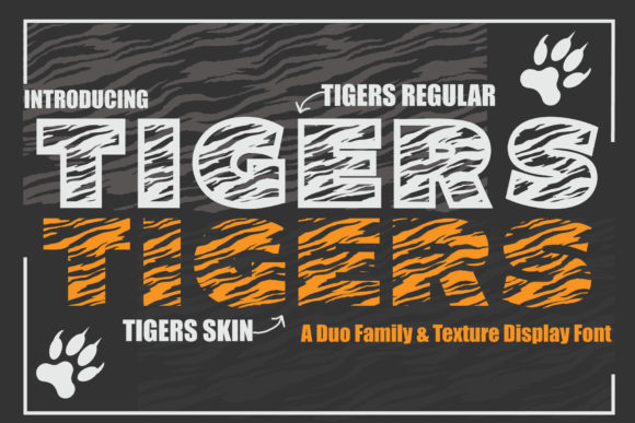 Tigers Display Font for Bold Campaign Headlines
